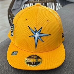 New Era Kids Yellow Tampa Bay Rays Baseball Cap